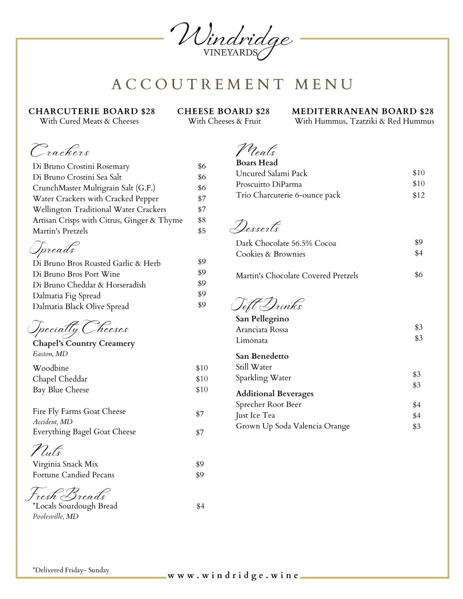 Food Menu