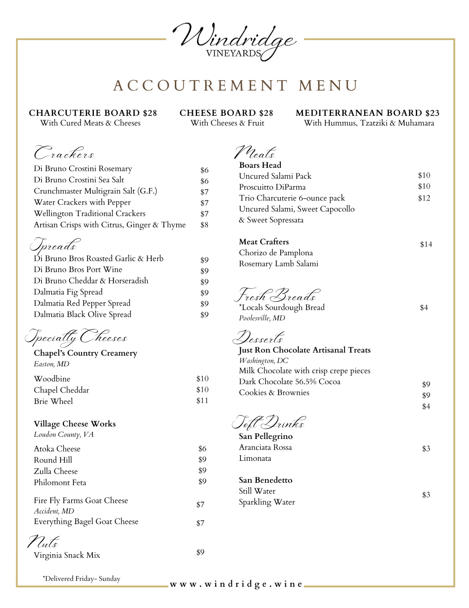 Food Menu